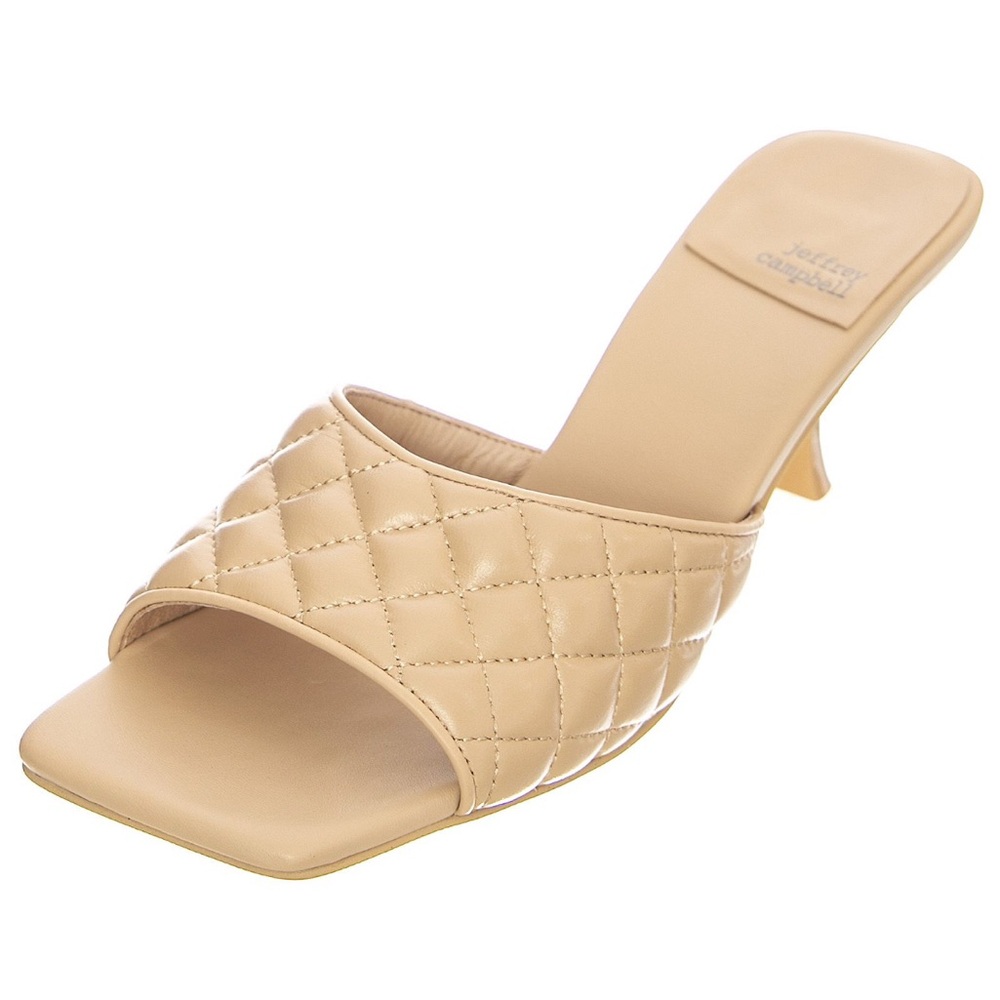 Jeffrey Campbell Womens Mr-Big-Q Nude Sandals Size 8.5